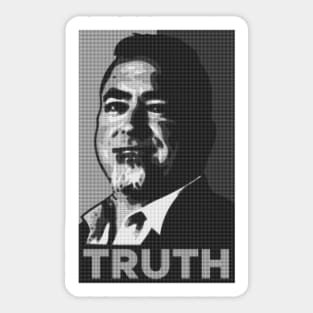 TRUTH Black & White Printing Press Sticker